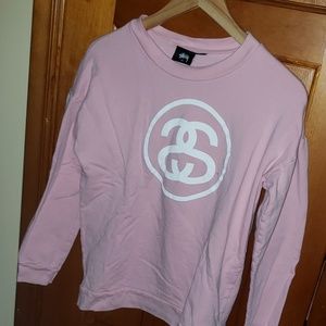 Stussy pink sweatshirt